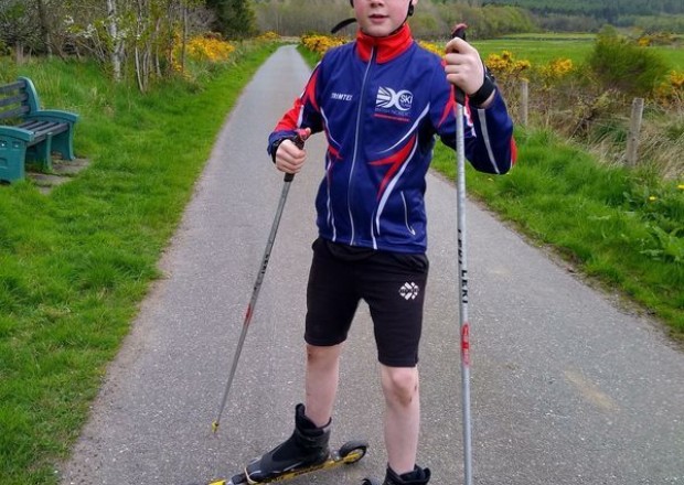 Hugh Gilliland an up and coming young Nordic Skier